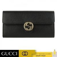 ราคา NEW กระเป๋าสตางค์ GUCCI GG INTERLOCKING FLAP LONG WALLET [615524CAO0G1000] (24538999081)