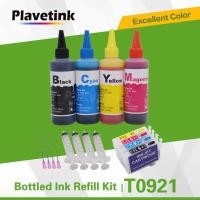 ราคา ชุดเสริมหมึกย้อมสี Plavetink 4 + T0921 T0922 T0923 T0924 Epson Stylus C91 CX4300 T27 ตลับหมึ (25309207793)