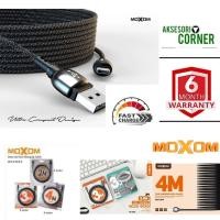 ราคา MOXOM สายชาร์จข้อมูล USB ที่รวดเร็วยาวพิเศษ 2.4A (2M/3M/4M) เมตร Quick Charge Faster Cable สําหรับ Micro, iPhon & Type-C (56553559195)