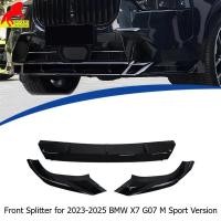 ราคา Front Lip Bumper Splitter for 2023-2025 BMW X7 G07 M Sport Version 3-Piece Competition Style ABS Pl (48602534651)