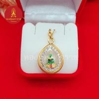 ราคา จี้พระแก้วมรกตลงยาล้อมเพชร ขนาด 2 x 2.3 ซม. สามารถใส่ได้ทุกโอกาส จี้พระ งานสวย ใส่ได้กับสร้อยทุกแบบ (19071456642)