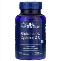 ราคา Life Extension, Glutathione, Cysteine & C, 100 Veggie Caps (629270152)