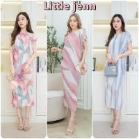 ราคา ชุดคลุมท้องให้นม ชุดให้นมอัดพลีท Little jenn หรูหรา สดใส รุ่น Pleat please มือสองสภาพดี (46101489564)