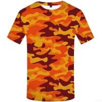 ราคา ใหม่สีส้มพรางเสื้อยืดผู้ชาย ลายพราง เสื้อยืดลําลองทหารอะนิเมะเสื้อผ้าเสื้อยืดที่มีสีสันโกธิค 3ง พิมพ์ เสื้อยืด (45258035798)