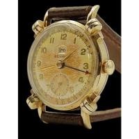 ราคา BENRUS Pointer Day Date Model CE13 SWISS 17 Jewels 10k Real Gold Plated นาฬิกาข้อมือวินเทจ ผลิตช่วงปี 1950’s ระบบไขลาน (20469983209)