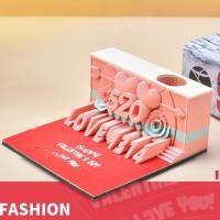 ราคา ของขวัญสุดพิเศษสําหรับคู่รักกระดาษโน้ตสามมิติบันทึกข้อความทอร์นด้วยมือสร้างสรรค์โมเดลประติมากรรมกระดาษ 3 มิติตกแต่งเดส (44959126288)