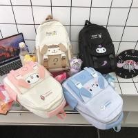 ราคา Sanrio กระเป๋าสะพายหลัง Kuromi น่ารัก ความจุสูง (26109224869)