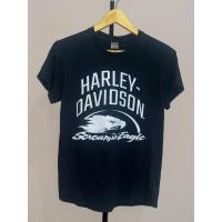 ราคา Preloved Black Harley Davidson เสื้อยืดผู้ชาย/ผู้หญิง (55352927892)