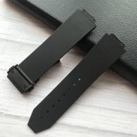 ราคา สายซิลิโคนเหมาะสําหรับ HUBLOT HUBLOT ระเบิดยางนุ่มสีดําสายนาฬิกาผู้ชาย 25 * 17 มม. (54607342670)