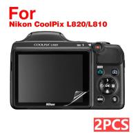 ราคา 2PCS สําหรับ Nikon CoolPix L820/L810 ฟิล์มป้องกันกล้องฟิล์มหน้าจอฟิล์ม PET แบบนุ่ม (44858805033)