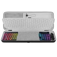 ราคา GEEKRIA Keyboard Case เข้ากันได้กับ Razer BlackWidow V4 Low Profile/DeathStalker V2, Corsair K100 AIR, Hard Carrying Bag (Dark Grey) (27743279759)