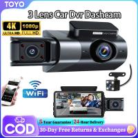 ราคา 3 เลนส์รถ Dvr Dashcam 1080p FHD 3กล้อง 360 Ruting ยิงเครื่องบันทึกการขับขี่ WiFi App การเชื่อมต่อด้านหน้า + ภายใน + ด้านหลัง (40254174986)