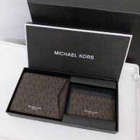 ราคา [MICHAEL KORS] - MICHAEL KORS MONOGRAM FOR MAN MENS WALLET GIFT SET (53557922153)