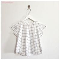 ราคา เสื้อยืดสีขาว เสื้อลายตาราง เสื้อยืดแฟชัน แฟชันญี่ปุ่น (มือสองสภาพนางฟ้าค่ะ) (4536233229)