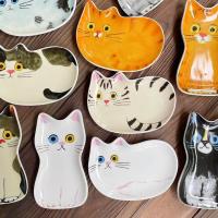 ราคา ญี่ปุ่นน่ารักสัตว์เลี้ยงแมวซอสจานเซรามิคสร้างสรรค์น่ารักหน้าแมวรูปจานเครื่องปรุงจานขนาดเล็กบนโต๊ะอาหารบ้านอุปกรณ์ครัว (40600577098)