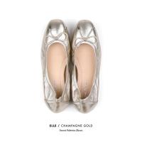ราคา รองเท้าหนังแกะ รุ่น ELLE Sweet Palettes SIZE 35 สี Champagne Gold (11945590897)