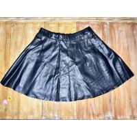 ราคา ส่งต่อ✌กระโปรงหนังเด็ก ซิปหลัง H&M เอวปรับได้ (28421358559)