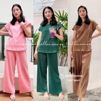 ราคา **สาวอวบใส่ได้ชุดเซ็ท2ชิ้น-เสื้อแขนล้ำ+กางเกงขายาว**ทรงโอเวอร์ไซส์ (13534271548)