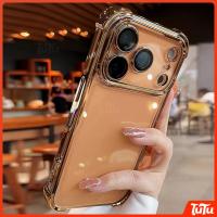 ราคา TuTu หรูหรา Electroplate กันกระแทกโปร่งใสเคสโทรศัพท์สําหรับ iPhone 11 12 13 14 15 16 17 Pro Max Plus Air Clear กันชนกรณีฝาครอบโทรศัพท์ (29841487276)