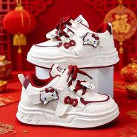 ราคา Hello Kitty รองเท้าผ้าใบ สีแดงและขาว สำหรับเด็ก แบบ_soft-soled_เหมาะสำหรับฤดูใบไม้ผลิและฤดูใบไม้ร่วง (57209507626)