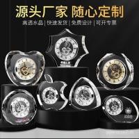 ราคา High-End ยุโรปหรูหราคริสตัลนาฬิกาตั้งโต๊ะห้องนั่งเล่นนาฬิกาตั้งโต๊ะเครื่องประดับที่ไม่ซ้ํากัน Creative Mechanical ทองเหลือง (55758142434)