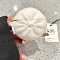 ราคา 3D สีขาว Bun Shape Airpods Pro2 กรณี Airpods 4/4 (ANC) กันกระแทก 3D ซิลิโคนนุ่มหูฟังสําหรับ AirPods 4/4 (ANC) Pro2 3 Pro 2 1 (41452947754)