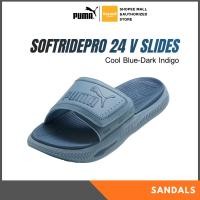 ราคา PUMA SOFTRIDE PRO 24V Slides (Cool Blue-Dark Indigo) รองเท้าแตะ ชาย พูม่า แท้ (48707288181)