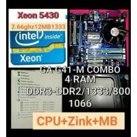 ราคา เมนบอร์ดG41M-Comboแรม4ช่อง+CPU Xeon5430 2.66ghz/12MB/1333 (3847671538)