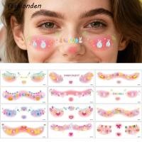 ราคา ชุดอีสเตอร์ 12 ชิ้น สติกเกอร์ลายเส้น temporary tattoo, ฝ้ากระสติกเกอร์สำหรับตกแต่งแก้ม, และสติกเกอร์แต่งหน้าแบบกันน้ำ (42779979106)