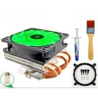 ราคา Heat Sink CPU Intel-AMD ฮีทซิงค์, คอมพิวเตอร์ +LED รุ่น #Booster *สีเขียว* (1563297372)