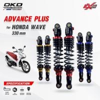 ราคา โช๊คOKD (ตัวท็อป) ( ใส่ Wave125iled ปี2018-2022 หูหลบบังโซ่) รุ่นNew Advance Plus โช๊คOKDแท้ โช๊คแต่งOKD wave (21191583051)