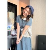 ราคา เดือนรสลายจุดสีฟ้าขาวปกคอบัว (41765353070)