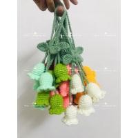 ราคา ดอกไม้ถัก ดอกลิลลี่แห่งหุบเขา Lily of the Valley ดอกไม้ถักไหมพรม Handmade Flower (17990532862)