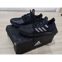 ราคา [มือสอง] Adidasแท้ รองเท้าวิ่งผ้าใบ รองเท้านักเรียนเด็ก สีดำล้วน (42422524430)