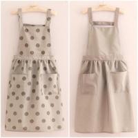 ราคา (พร้อมส่ง) ผ้ากันเปื้อนสไตล์ฝรั่งเศส ผ้ากันเปื้อนแนวอาร์ตวินเทจ ร้านอาหาร ร้านดอกไม้ ร้านทำเล็บ สำหรับผู้หญิง (22404788752)