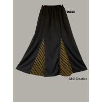 ราคา สินค้าใหม่ ร้านB&G Creationกระโปรงยาวบานทรงเอสีพื้นสลับลายปาเต๊ะเอวยางยืดมีกระเป๋าล้วงข้างผ้าไหมอิตาลีสลับผ้าปาเต๊ะ (56450192634)