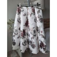 ราคา กระโปรงทำงาน ผ้าโฟม เบาสบาย อยู่ทรง ไม่ยับ ลายดอกไม้ (24475739632)