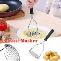 ราคา Stainless Steel Potato Masher / Hand Held Fruit Masher Ricer / Baby food supplement making tool / Press Crusher / Masher Ricer Puree Juice / Pressure Ricer Kitchen Accessories (3341559450)