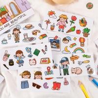 ราคา (พร้อมสต็อก) สติกเกอร์ ชนิดพีวีซี สีใส กันน้ำ พิมพ์ลายการ์ตูน 4 ชิ้น (4363284793)