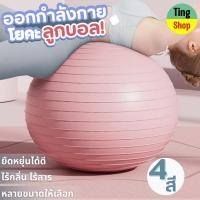 ราคา ลูกบอลโยคะ บอลโยคะ Yoga Ball ลูกบอลฟิตเนส พร้อมที่สูบลม ขนาด 55ซม.65ซม และ 75ซม. PVC คุณภาพดี (24035264678)
