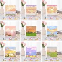 ราคา ระบายสีตามตัวเลข 20*20CM ภาพระบายสีตามตัวเลข ภาพทิวทัศน์ DIY ภาพวาดสีน้ำมันดิจิตอล การวาดภาพดิจิตอล (24584272251)