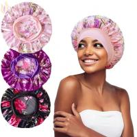 ราคา YOLOGO Sleep Bonnets, ฝากระโปรงผู้หญิงยืดหยุ่นปีกกว้าง, แฟชั่นผ้าไหมดอกไม้พิมพ์ Nightcap Beauty (52859821068)