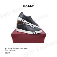 ราคา BALLY รองเท้าผ้าใบหนัง รุ่น WIVIAN BLACK CALF SNEAKERS Code: 6205879 (21212315029)