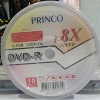 ราคา PRINCO DVD-R แผ่นดีวีดี 4.7GB 120Min Pack 10 แผ่น DVD-R 8X (แผ่นดีวีดีสกรีนไม่ได้) (4681847120)