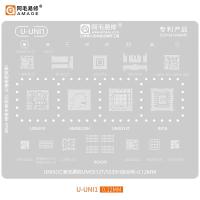 ราคา Amao U-UNI1 BGA Reballing Solder แม่แบบลายฉลุสําหรับ UNISOC UMW2651/BGA221/BGA153/BGA254/BGA200/UMP510G/UIS8910/UMS9230H/UMS55/R16R35/R8 (57459563975)