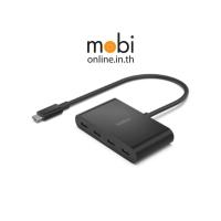 ราคา Belkin CONNECT USB-C to 4-Port USB-C Hub with Power Pass-Thru 100W - Black (41301761385)