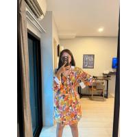 ราคา ชุดเซต(เซท)2ชิ้น เสื้อ+กางเกงกระโปรงผ้าชีฟองลายดอกมือสองป้ายP.pream shopสภาพใหม่ (41218838197)