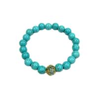 ราคา TANITTgemsกำไลข้อมือเทอร์ควอยซ์แต่งคริสตัลแท้สีฟ้า (216726109)