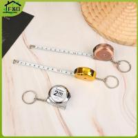 ราคา F&O เทปวัดแบบพกพาขนาดเล็กขนาดเล็ก พวงกุญแจแบบพกพา ไม้บรรทัด 2 M เทปวัดเหล็กในครัวเรือน (54657165403)
