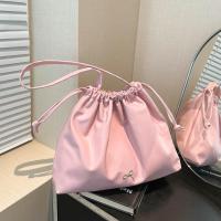 ราคา matali พร้อมส่ง กระเป๋าสะพายไหล่ ทรงขนมจีบ ใบใหญ่ อะไหล่โบว์ น่ารักมาก จุได้เยอะ (28783680706)